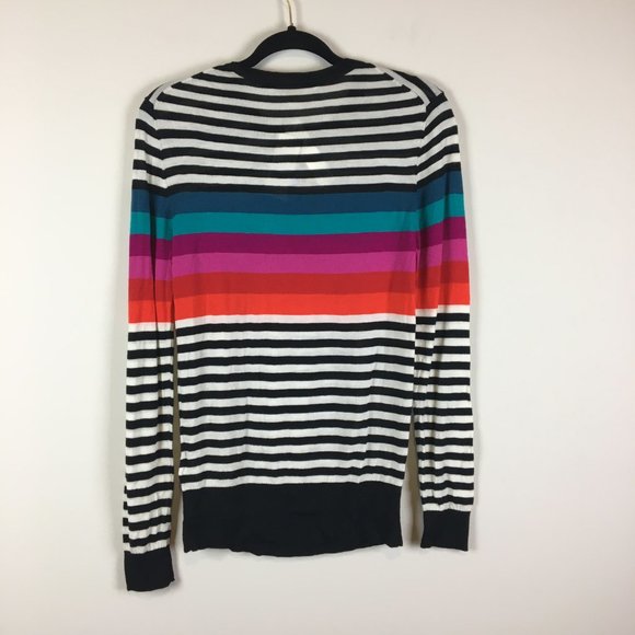 Trina Turk Stripe 100% Merino Wool Colette Sweater - Picture 3 of 8